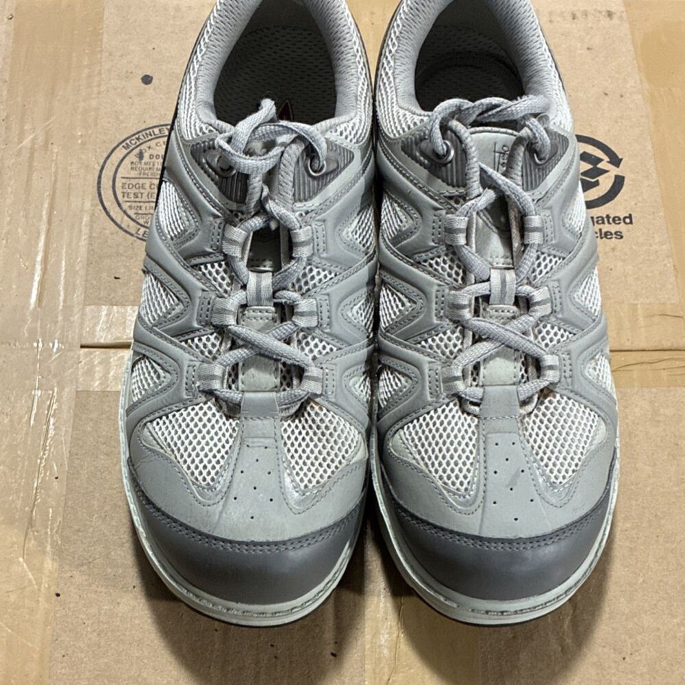 MBT Men's Gray Mesh Lace-Up Low Top Walking Sneaker Athletic Shoes 400167-82